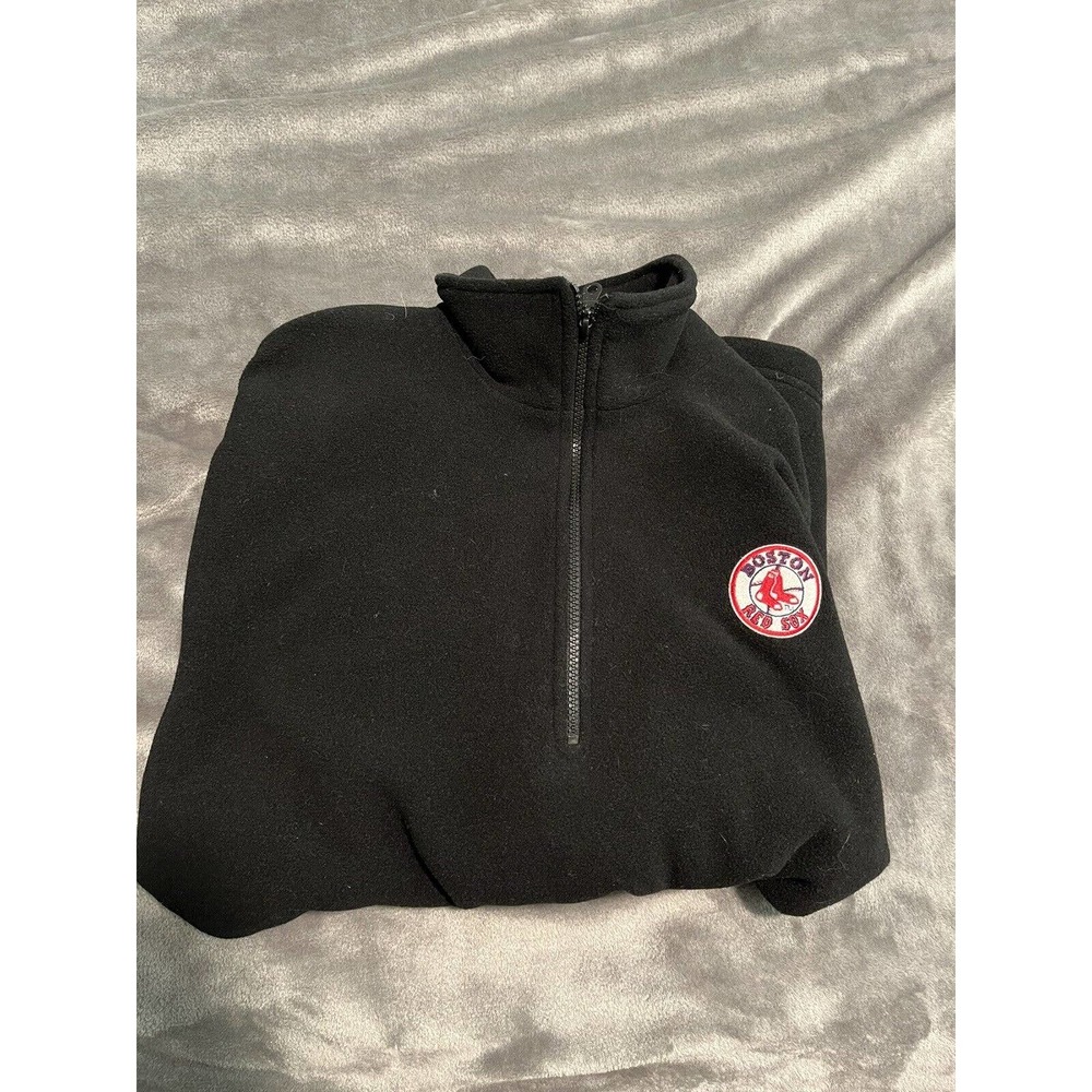 Boston Red Sox MLB Half Zip Fleece Jacket Men's XL embroidered